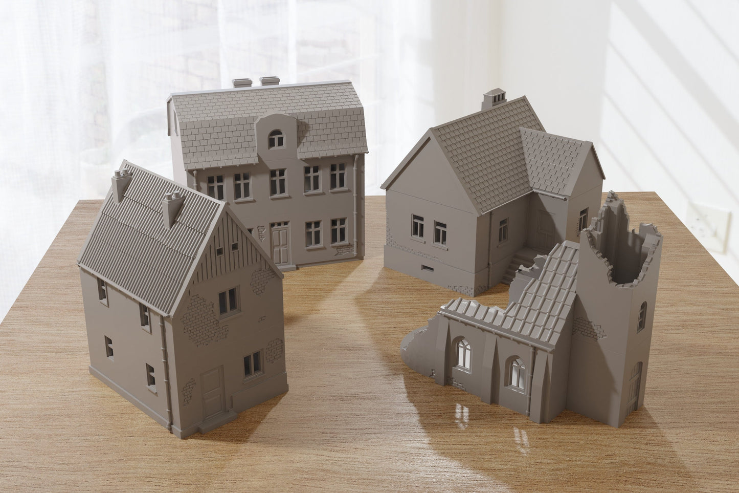Polish Village Set (VOLUME 1) - Tabletop Wargaming WW2 Terrain | Miniature 3D Printed Model | Flames of War - Zona Alfa