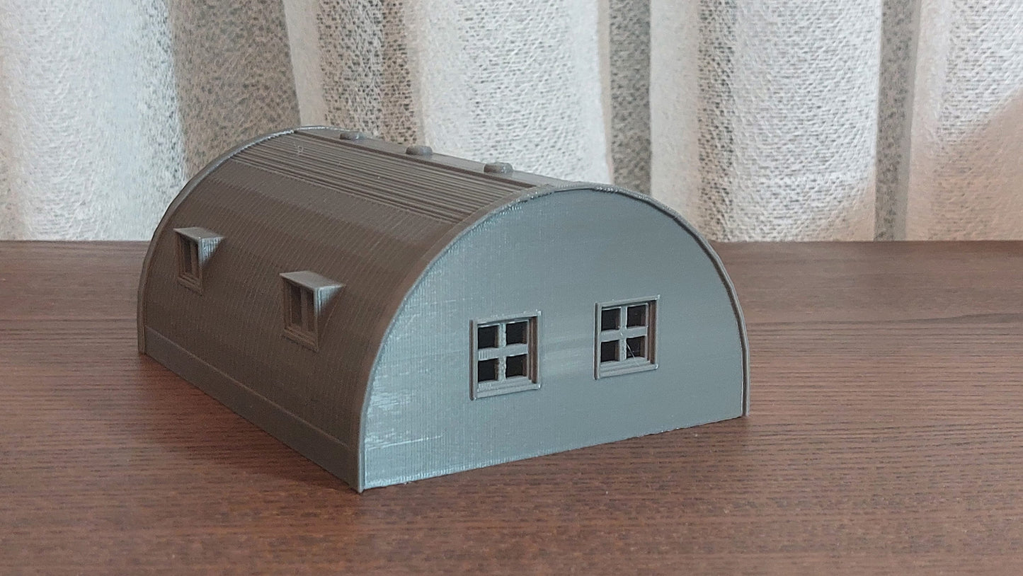 Quonset Hut Barrack - Miniature Wargaming Terrain - Zona Alfa - Team Yankee - 3D Print