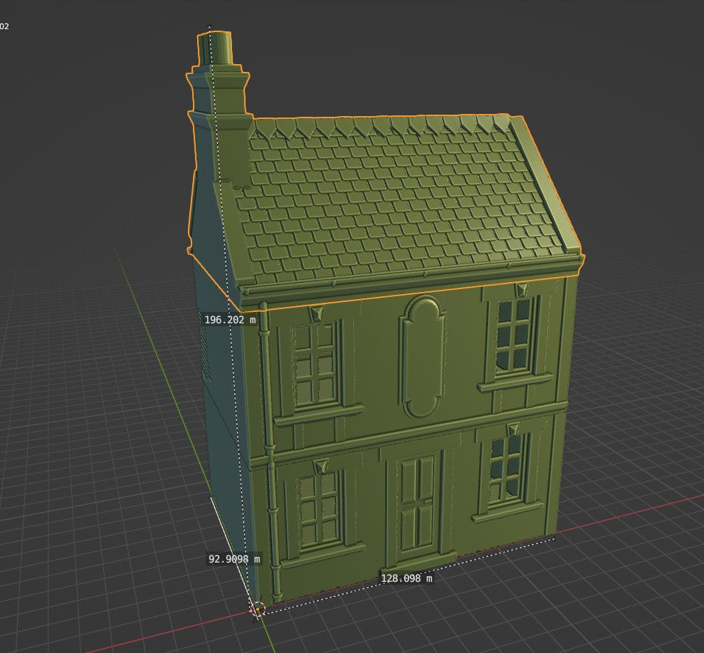 Normandy French Cottage DS T9 - 3D Printed Tabletop Wargaming Terrain for Miniature Games like Bolt Action, Flames of War