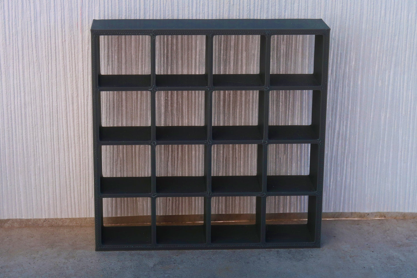Four by Four Cubic Bookshelves - 3D Printed 1:12 Scale Miniature Dollhouse Furniture