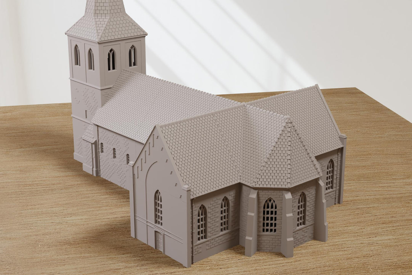 Oosterbeek Old Church - WW2 Intact or Damaged - 3D Printed Miniature Wargaming Terrain 28mm / 20mm / 15mm Scale