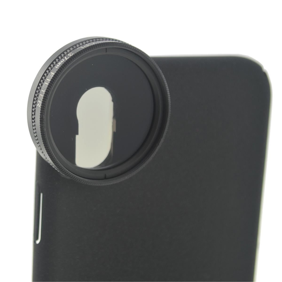 SYSTEM-S CPL Filter 37 mm Circular Polarizer Lens in Black with Case for iPhone XS Max