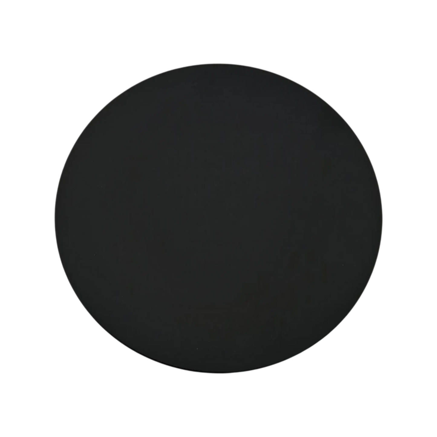 Kerzenhalter schwarz 4 Stück Stumpenkerzen Teller Kerzenteller Weihnachten 12 cm