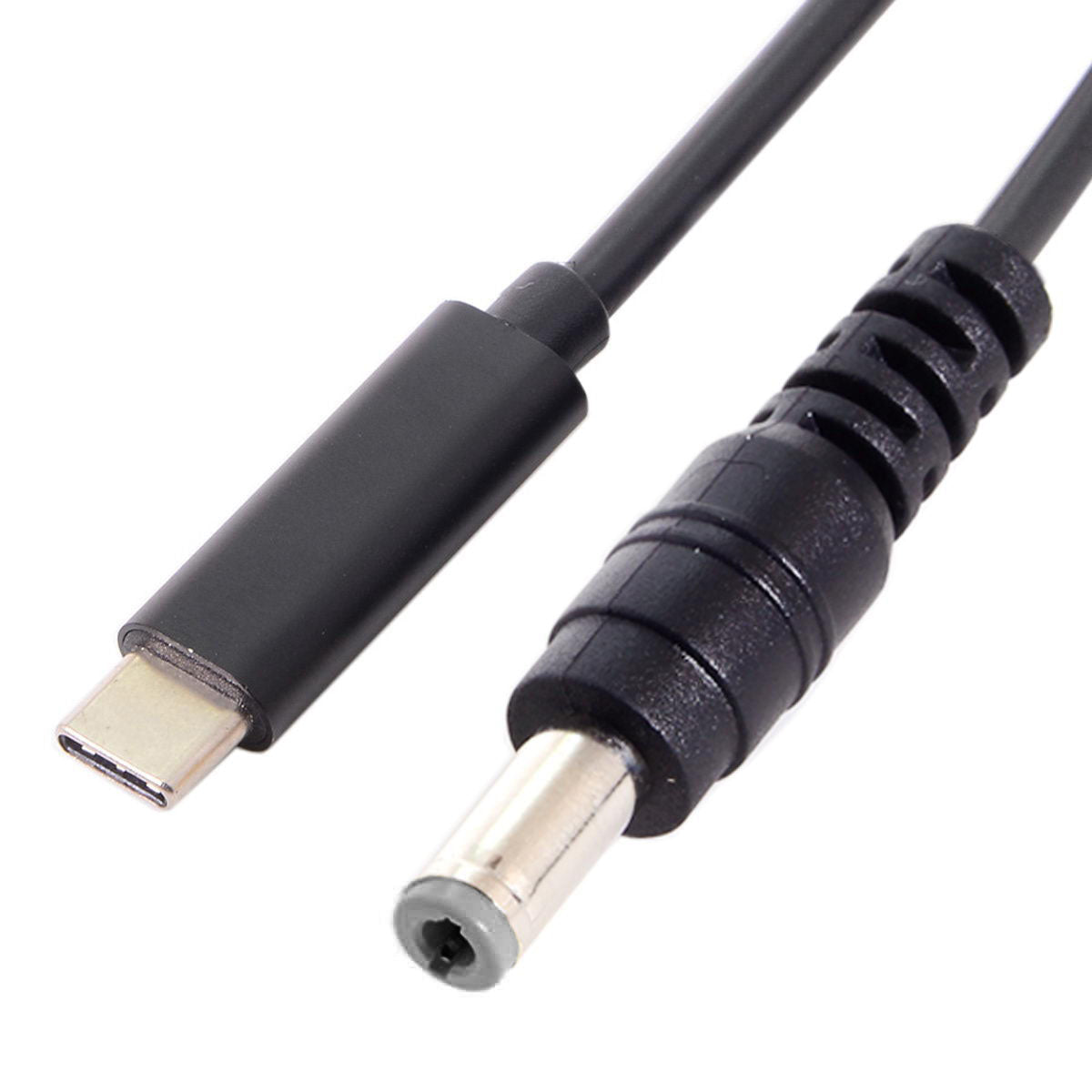 SYSTEM-S USB 3.1 Kabel 145 cm Typ C Stecker zu DC 20 V 5,5 x 1,1 mm Stecker