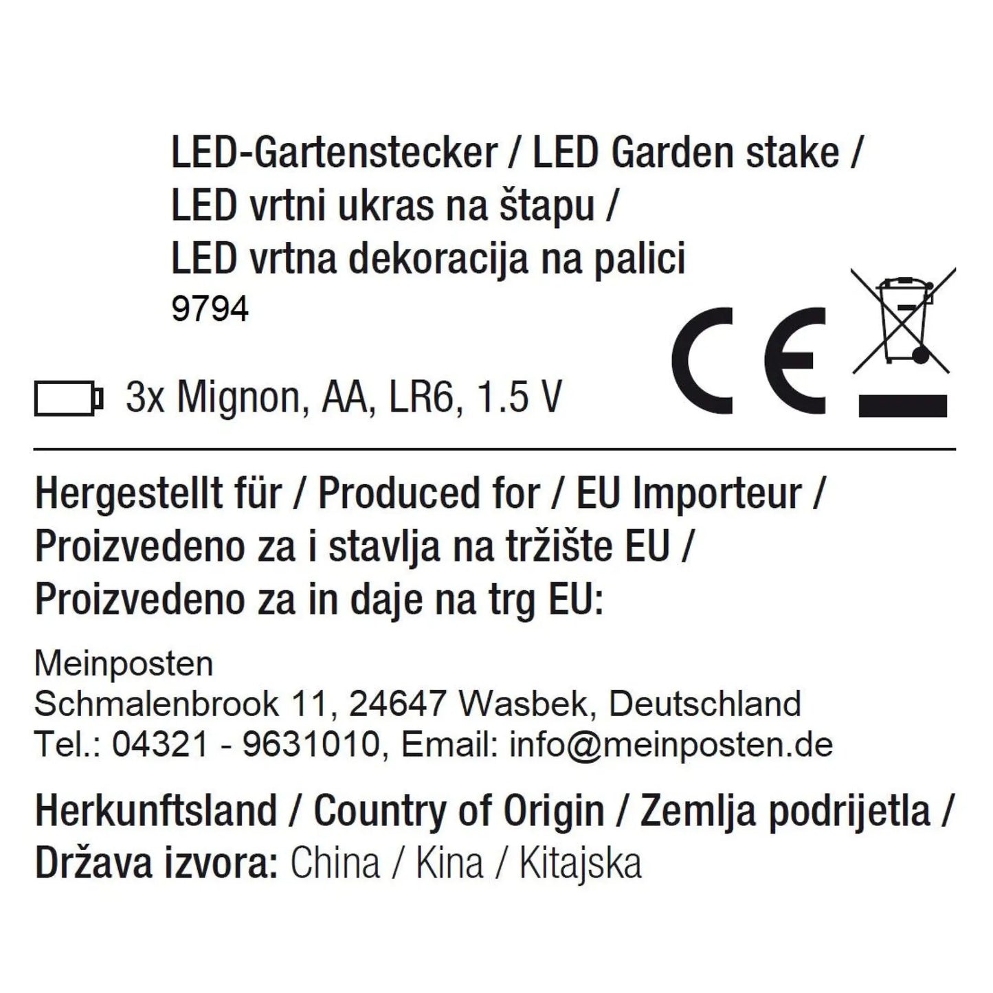 LED Gartenstecker Tannenbaum Weihnachtsbeleuchtung Beleuchtung Timer warmweiß