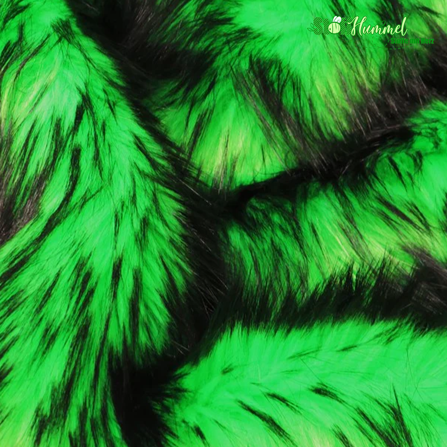 Ecoshag™ Neon Poison Spike Shag Faux Fur Fabric