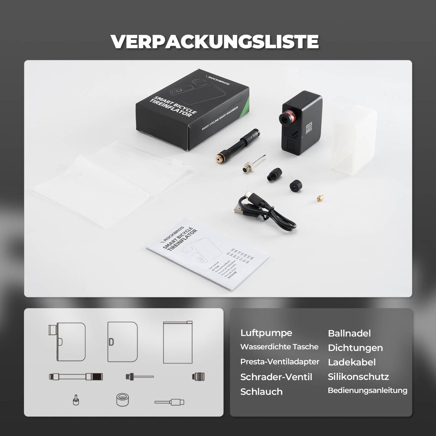 MINI Elektrische Fahrradpumpe AS1 Pro