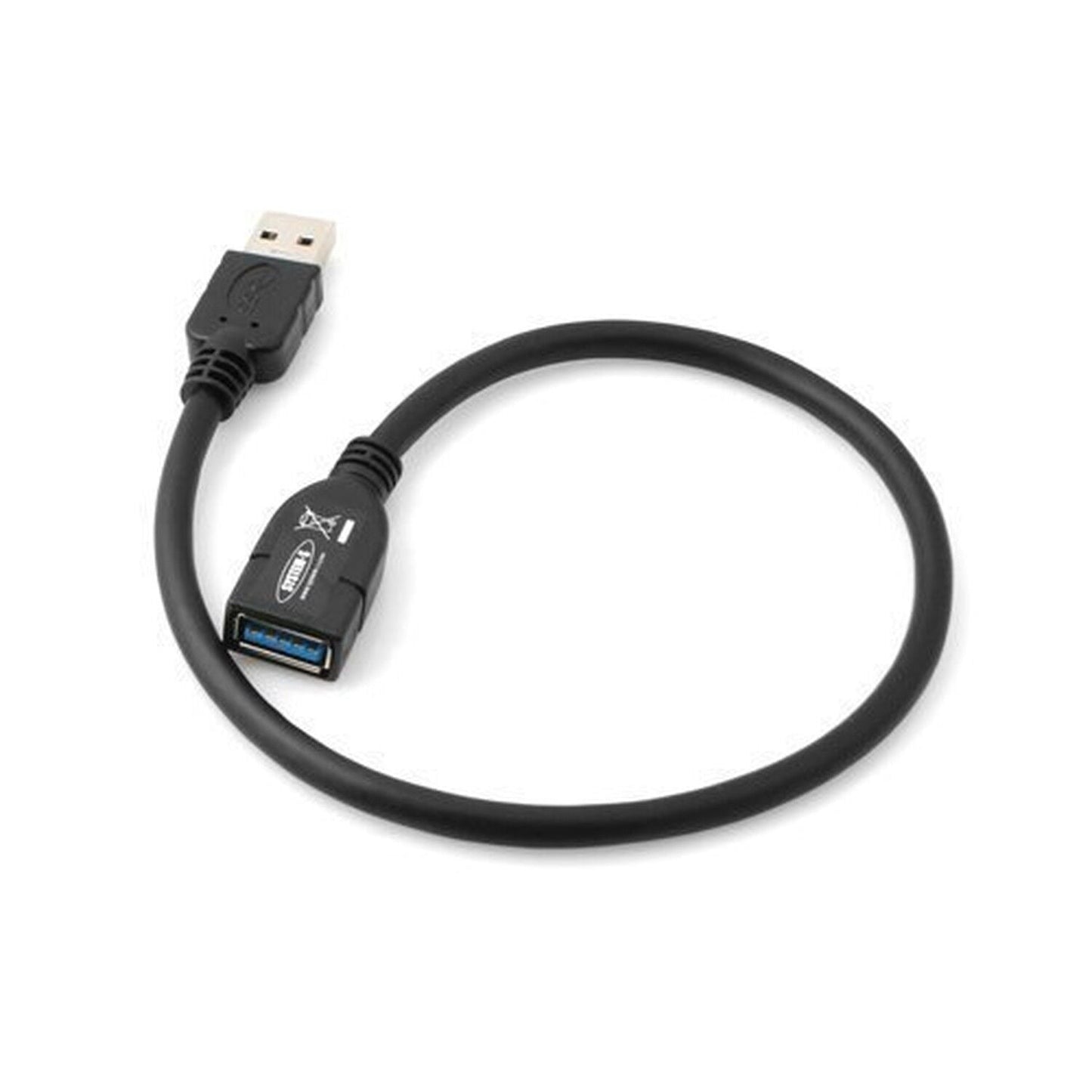 System-S USB 3.0 Typ A (male) auf USB 3.0 Typ A (female) Kabel Datenkabel Verlängerungskabel 30 cm