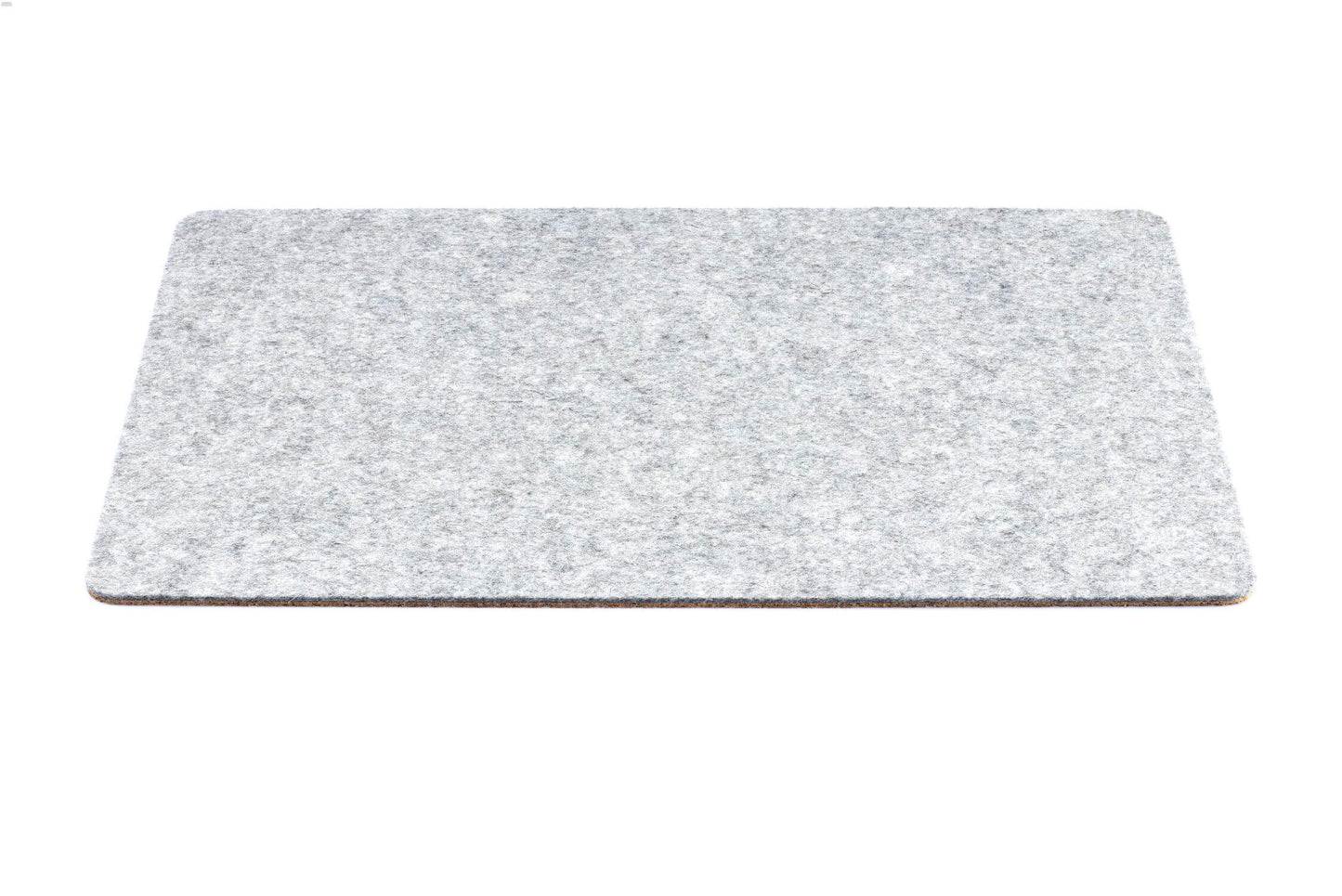 Felt and cork MacBook pad | 26 x 38 cm | light gray