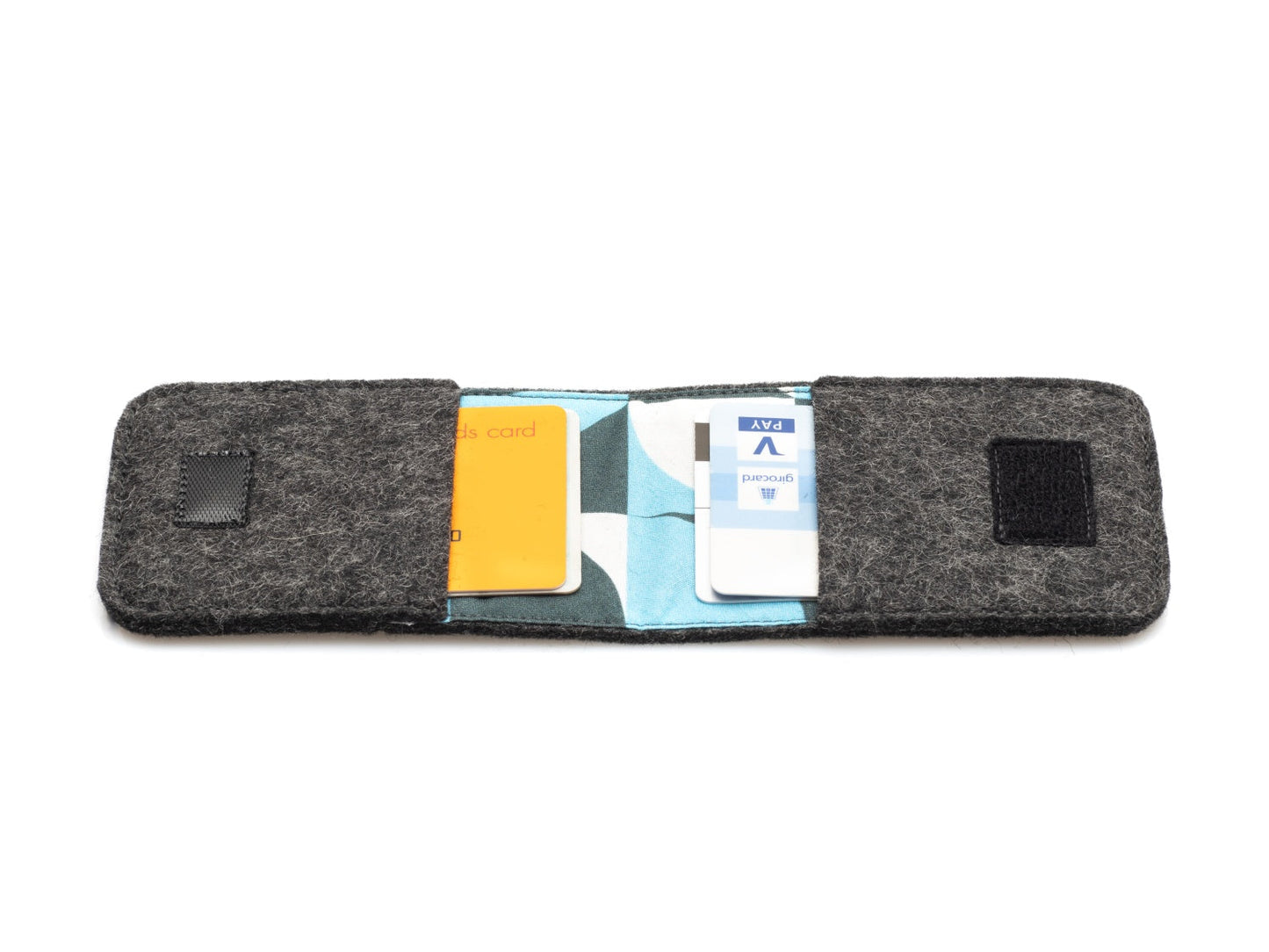 EC card holder made of felt | anthracite - Shapes
