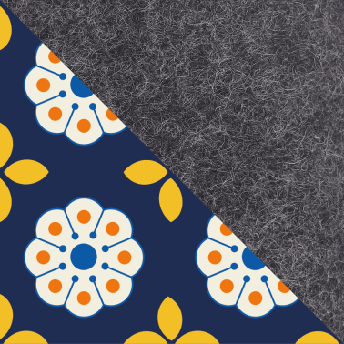 Sleeve for HP 250 | Made of felt and organic cotton | Anthracite - Bloom | Model "LET"
