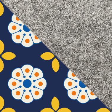 Cell phone case for Samsung Galaxy S25 Plus | made of felt and organic cotton | light gray - bloom | model "LET"