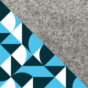 Cover for Tolino Vision 6 | made of felt and organic cotton | light gray - shapes | model "LET"