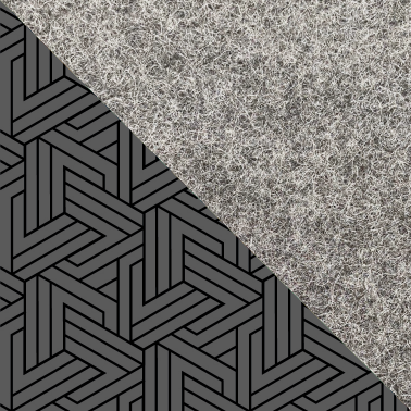 Cover for Kobo Aura | Made of felt and organic cotton | Light gray - tracks | Model "LET"