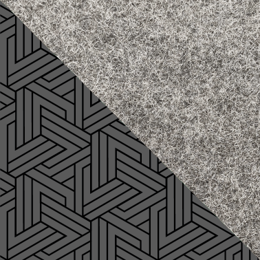 Phone case for Xiaomi 12X | made of felt and organic cotton | light grey - tracks | Model "LET"