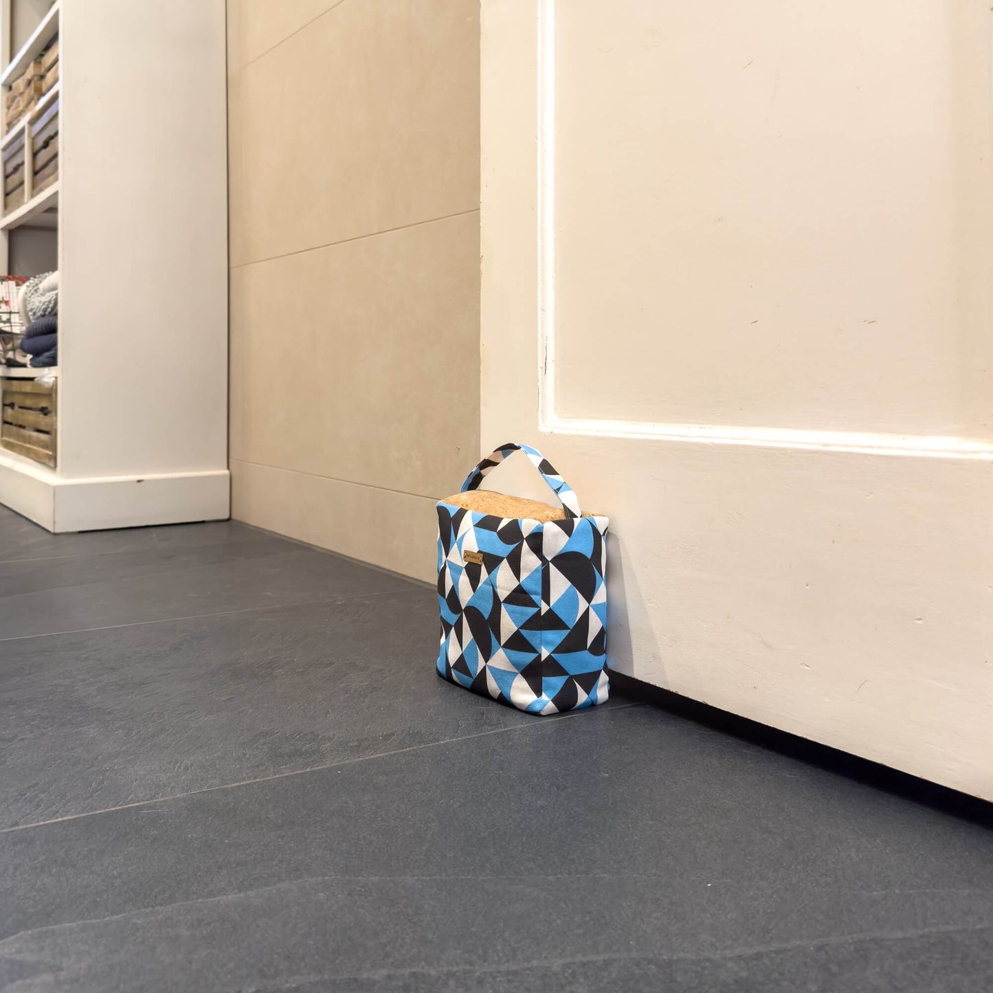 Sustainable doorstop | made from fabric scraps | Shapes