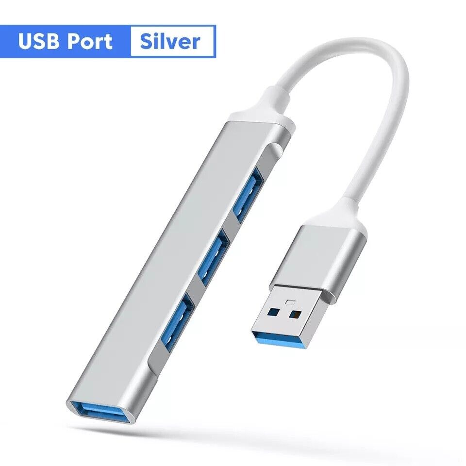 4-Port USB Hub USB 2.0 USB 3.0 Data Hub Docking Station