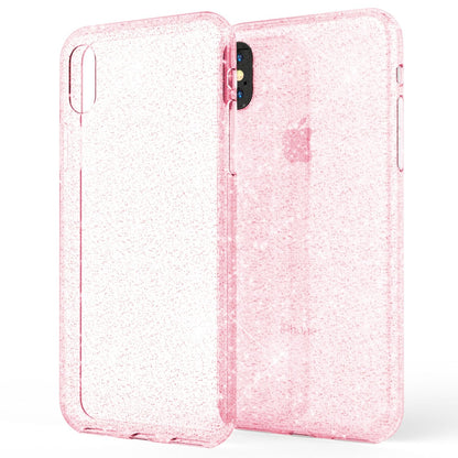 NALIA Handyhülle kompatibel mit iPhone XS Max, Glitzer Ultra-Slim Silikonhülle Case Backcover Schutzhülle, Glitter Sparkle Handy-Tasche Bumper Cover, Dünnes Bling Strass Etui Hülle