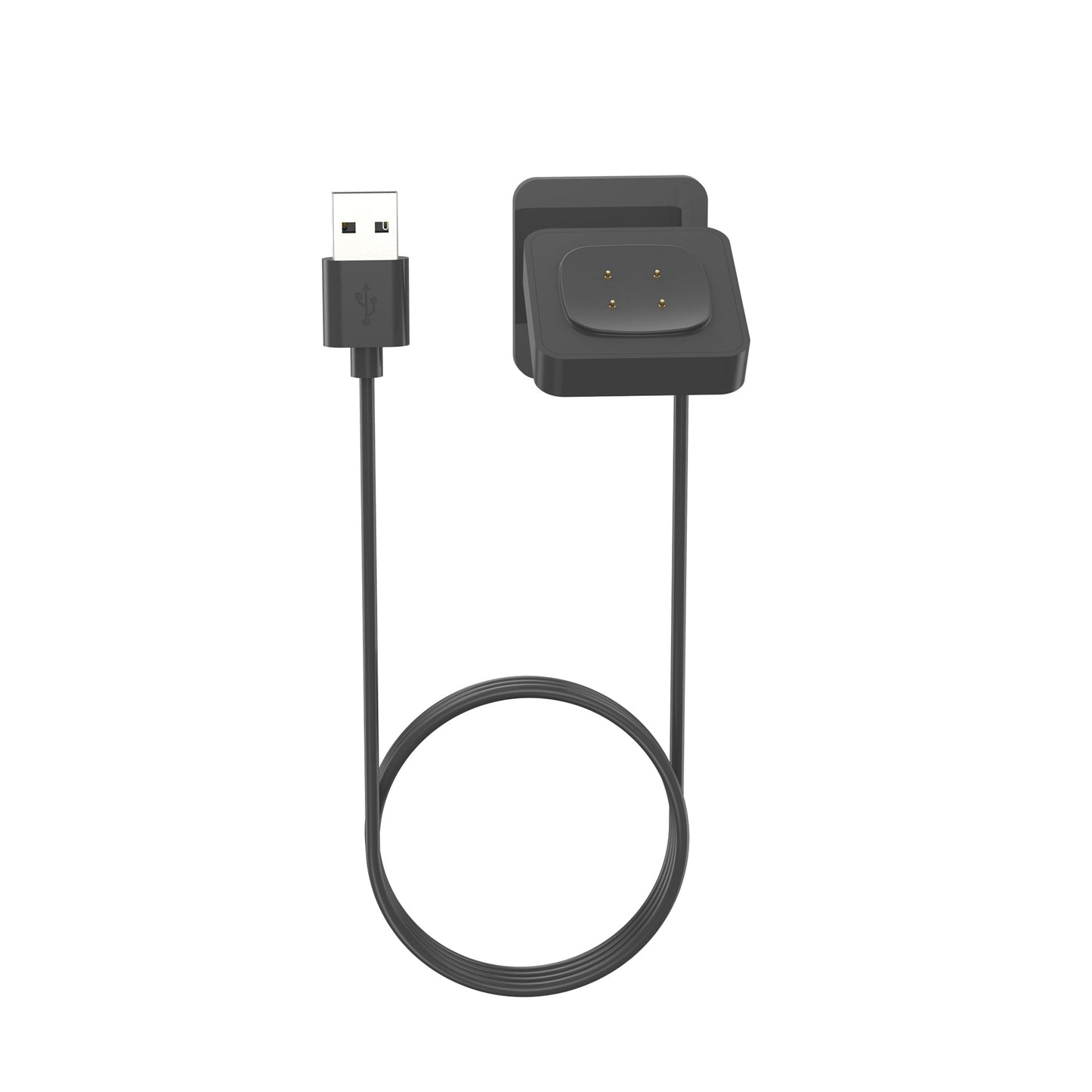 SYSTEM-S USB 2.0 Kabel 100 cm Ladestation für Fitbit Versa 4 3 Sense 2 1 Smartwatch