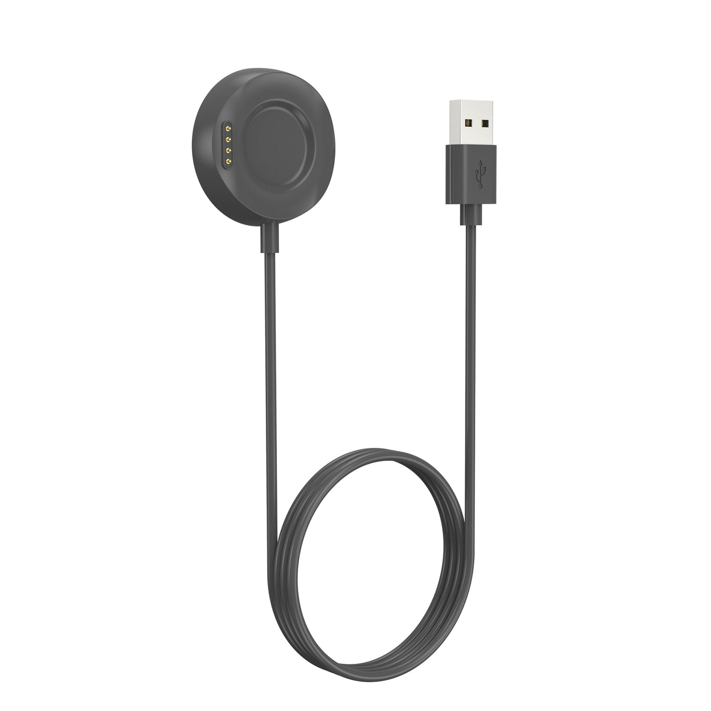 SYSTEM-S USB 2.0 Kabel 100 cm Ladestation für Xiaomi Huami Amazfit Nexo Smartwach Schwarz