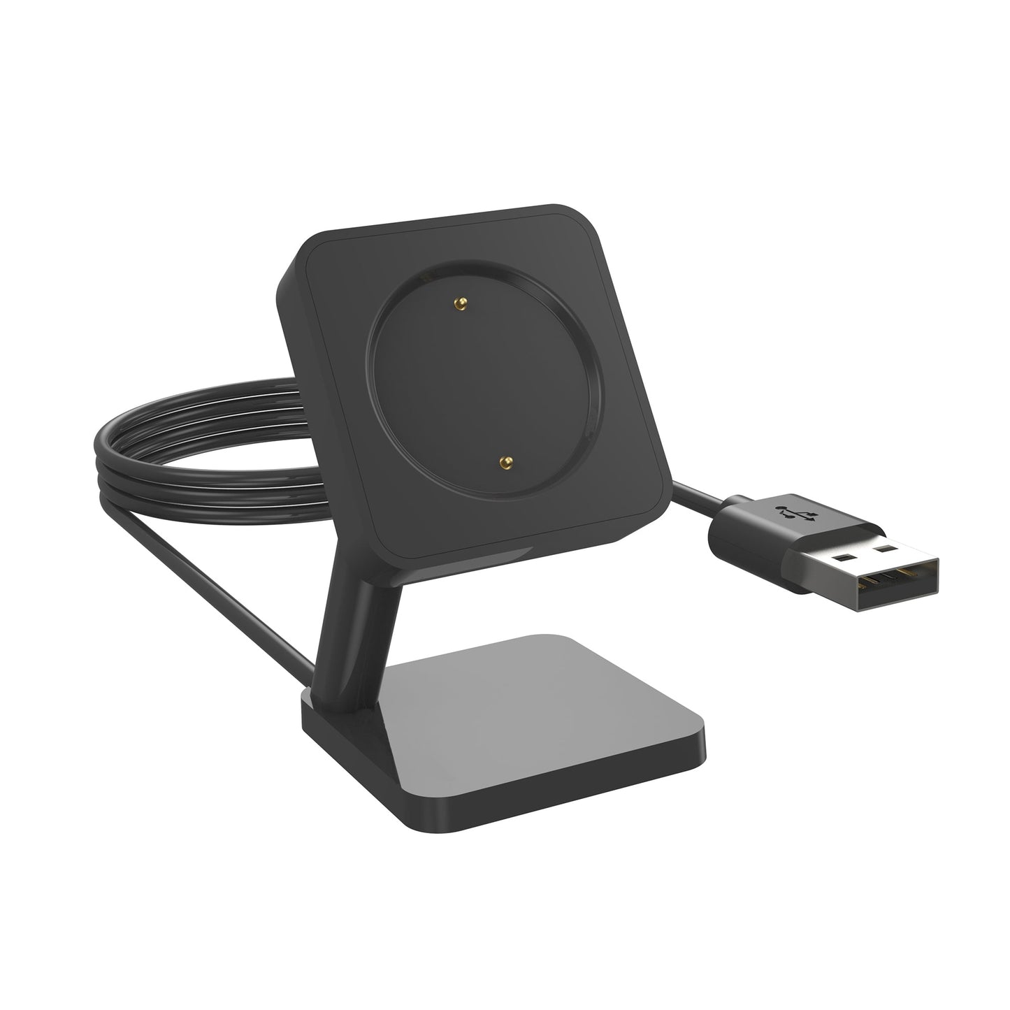 SYSTEM-S USB 2.0 Kabel 100 cm Ladestation für Amazfit GTR 4 3 GTS 4 3 Smartwatch Schwarz
