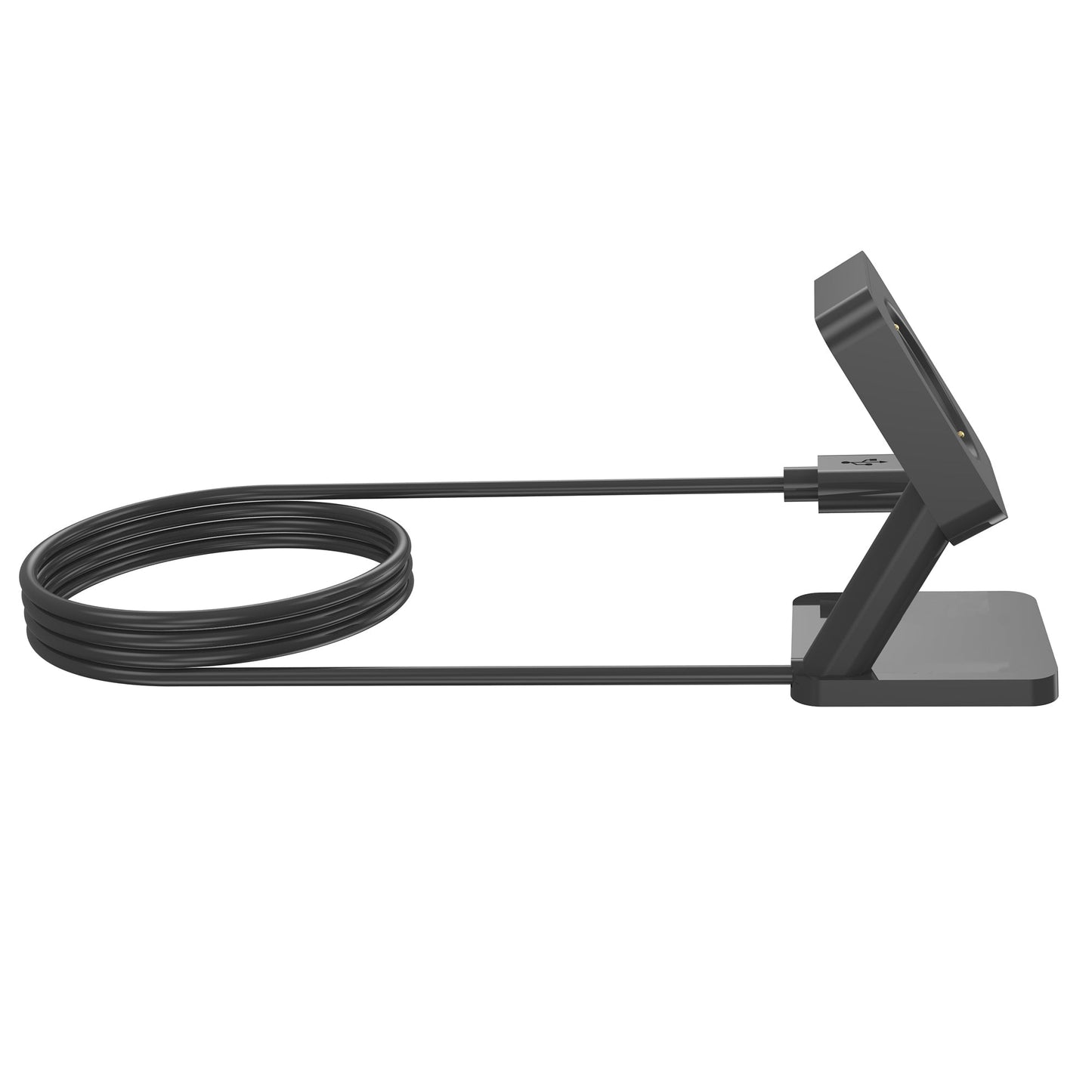 SYSTEM-S USB 2.0 Kabel 100 cm Ladestation für Amazfit GTR 4 3 GTS 4 3 Smartwatch Schwarz