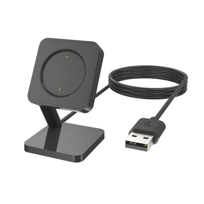 SYSTEM-S USB 2.0 Kabel 100 cm Ladestation für Amazfit GTR 4 3 GTS 4 3 Smartwatch Schwarz