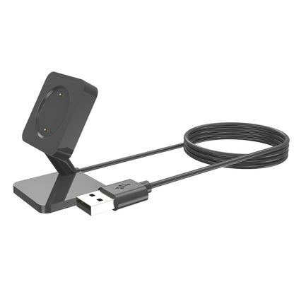 SYSTEM-S USB 2.0 Kabel 100 cm Ladestation für Amazfit GTR 4 3 GTS 4 3 Smartwatch Schwarz