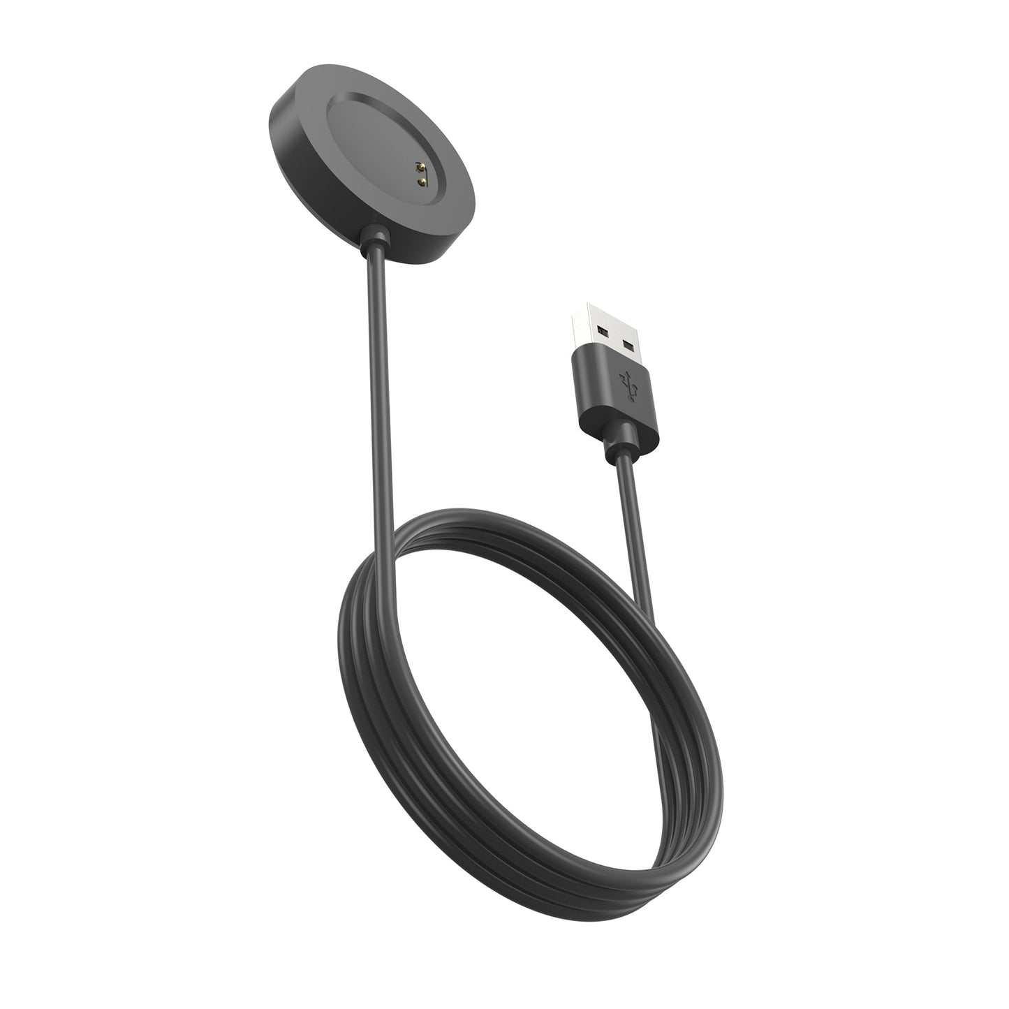 SYSTEM-S USB 2.0 Kabel 100 cm Ladestation für Realme Watch 3 Pro Smartwach in Schwarz