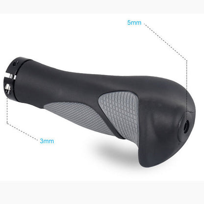 SYSTEM-S Fahrrad Griff 2x ergonomisch mit Doppel Lock in Schwarz