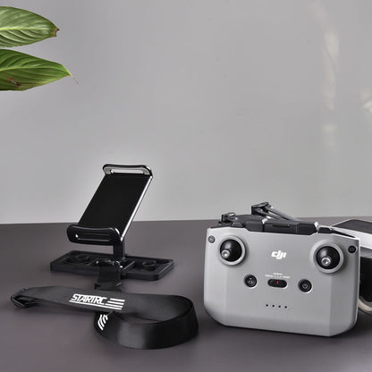 SYSTEM-S Tablet Mount with Bag Strap for Drone Remote Control in Black