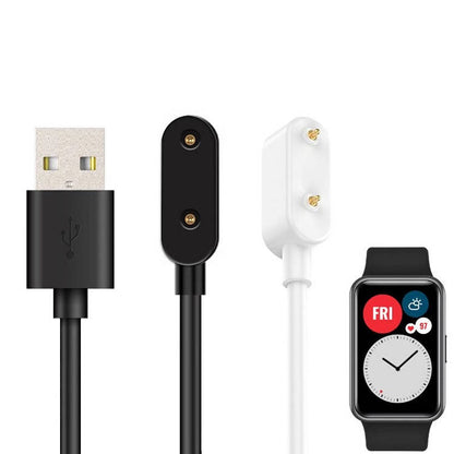 SYSTEM-S USB 2.0 cable in white charging cable for Huawei Watch Fit Smartwatch 