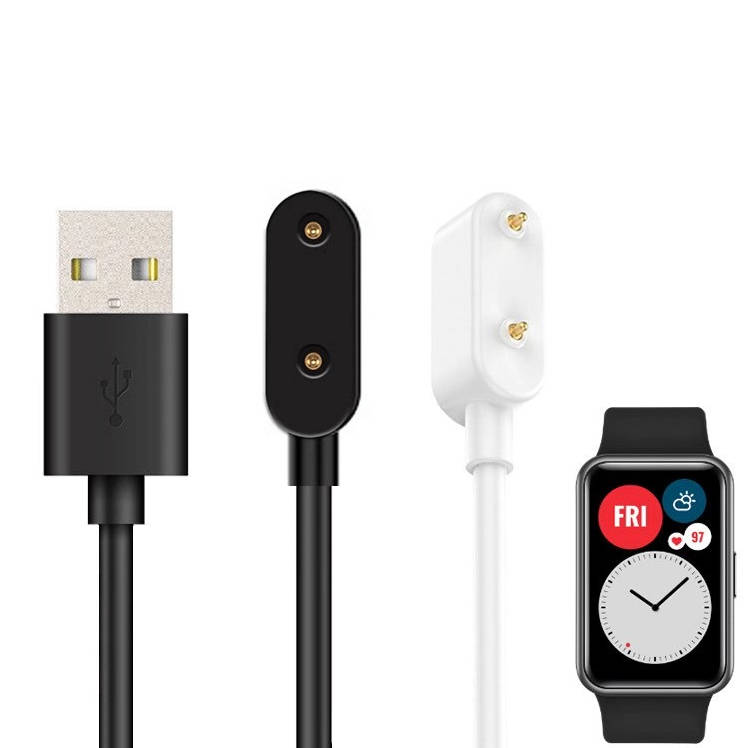 SYSTEM-S USB 2.0 Kabel in Schwarz Ladekabel für Huawei Watch Fit Smartwatch
