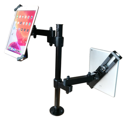 SYSTEM-S table stand dual 360° holder lockable for tablets from 8.0" to 11.0" 