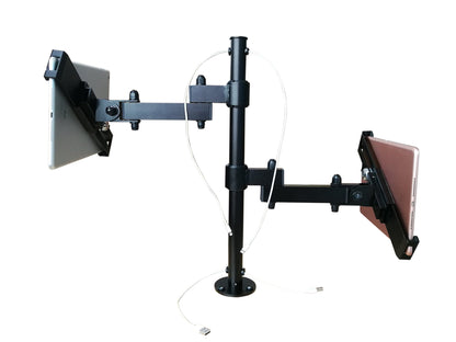 SYSTEM-S table stand dual 360° holder lockable for tablets from 8.0" to 11.0" 