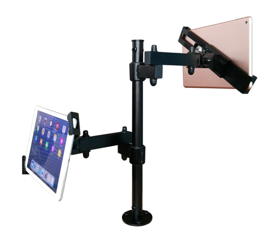 SYSTEM-S Tischständer Dual 360° Halterung abschließbar für Tablets von 9.0" bis 13.0"