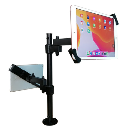 SYSTEM-S table stand dual 360° holder lockable for tablets from 8.0" to 11.0" 