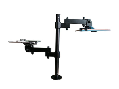 SYSTEM-S table stand dual 360° holder lockable for tablets from 9.0" to 13.0"