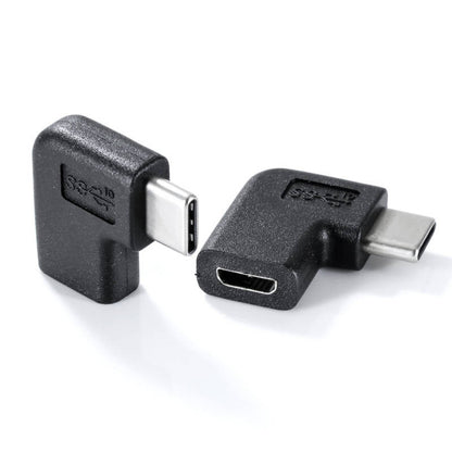 SYSTEM-S USB Typ C 3.1 zu Micro USB 2.0 Adapter gewinkelt