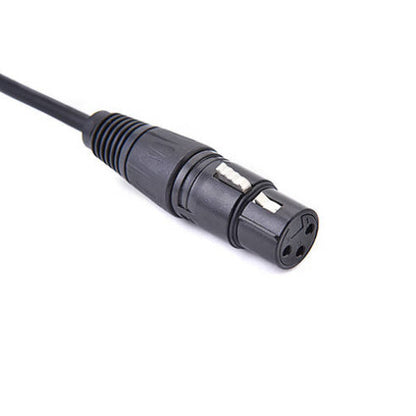 SYSTEM-S LAN cable 30 cm RJ45 socket to XLR 3 pin socket screw in black