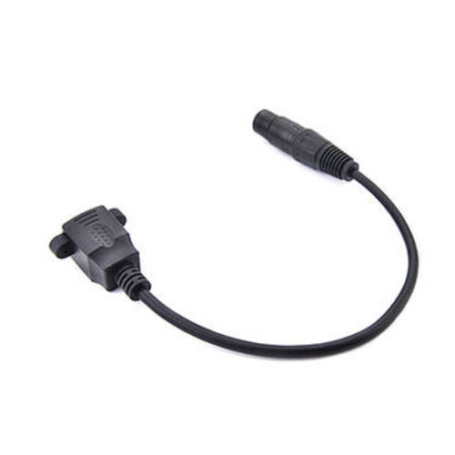 SYSTEM-S LAN cable 30 cm RJ45 socket to XLR 3 pin socket screw in black