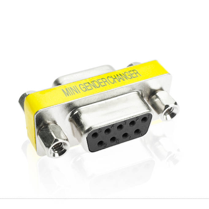 SYSTEM-S D Sub15 Adapter 15 Pin Buchse zu Buchse DB15 Kabel in Grau