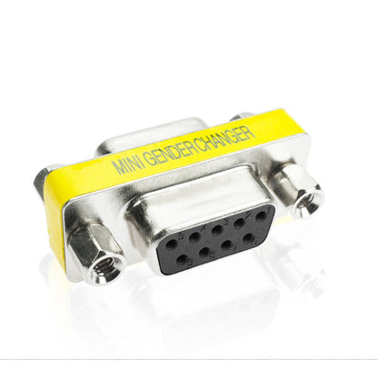 SYSTEM-S D Sub15 Adapter 15 Pin Buchse zu Buchse DB15 Kabel in Grau