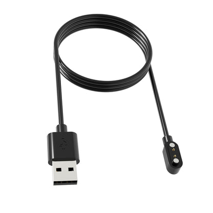 SYSTEM-S USB 2.0 Kabel 100 cm Ladekabel für Realme Watch 3 Smartwach in Schwarz