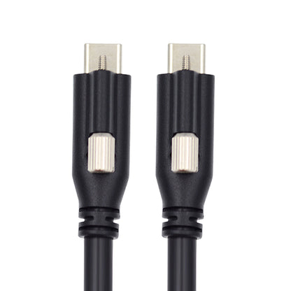 SYSTEM-S USB 3.1 Gen 2 Kabel 120 cm Typ C Stecker zu Stecker Panel Mount 10 Gbit/s 100W
