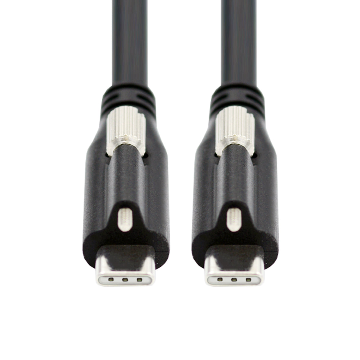 SYSTEM-S USB 3.1 Gen 2 Kabel 120 cm Typ C Stecker zu Stecker Panel Mount 10 Gbit/s 100W