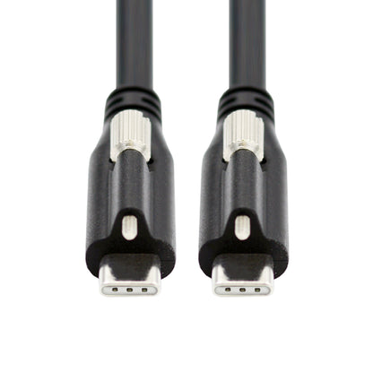 SYSTEM-S USB 3.1 Gen 2 Kabel 120 cm Typ C Stecker zu Stecker Panel Mount 10 Gbit/s 100W