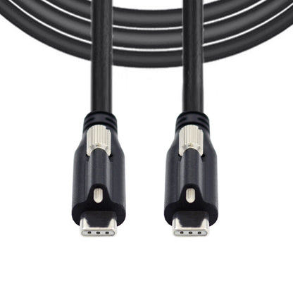 SYSTEM-S USB 3.1 Gen 2 Kabel 120 cm Typ C Stecker zu Stecker Panel Mount 10 Gbit/s 100W