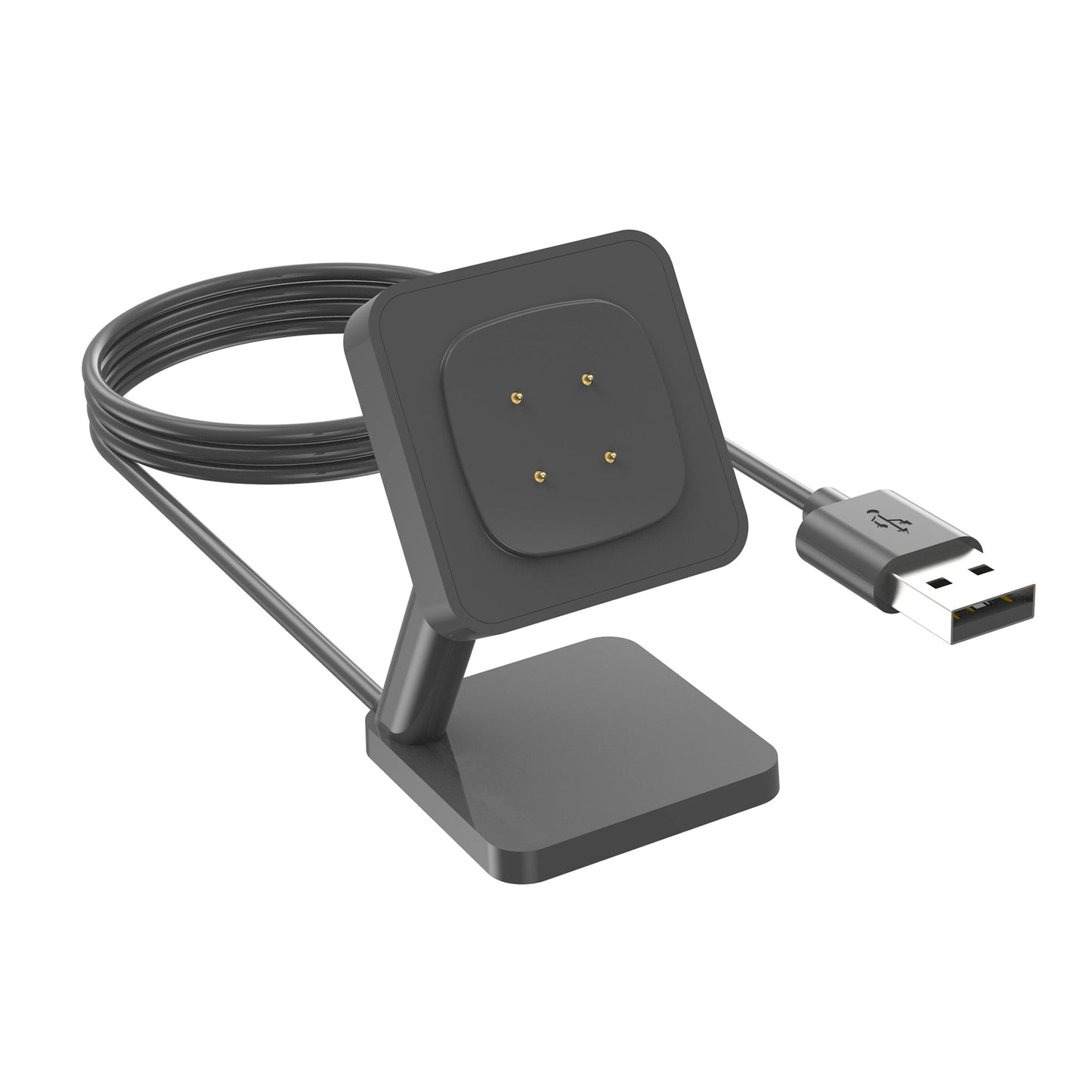 SYSTEM-S USB 2.0 Kabel 100 cm Ladestation für Fitbit Versa 4 3 Sense 2 1 Smartwatch