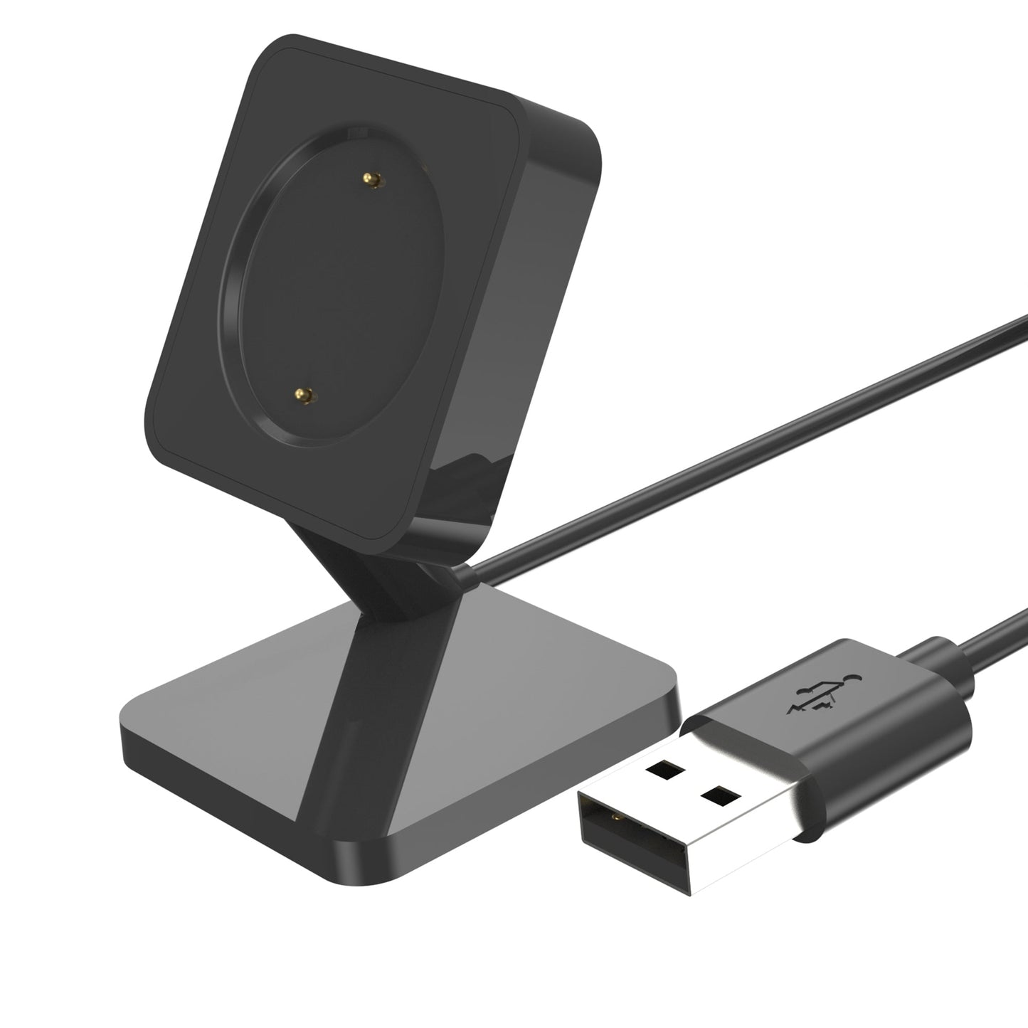 SYSTEM-S USB 2.0 Kabel 100 cm Ladestation für Amazfit GTR 4 3 GTS 4 3 Smartwatch Schwarz